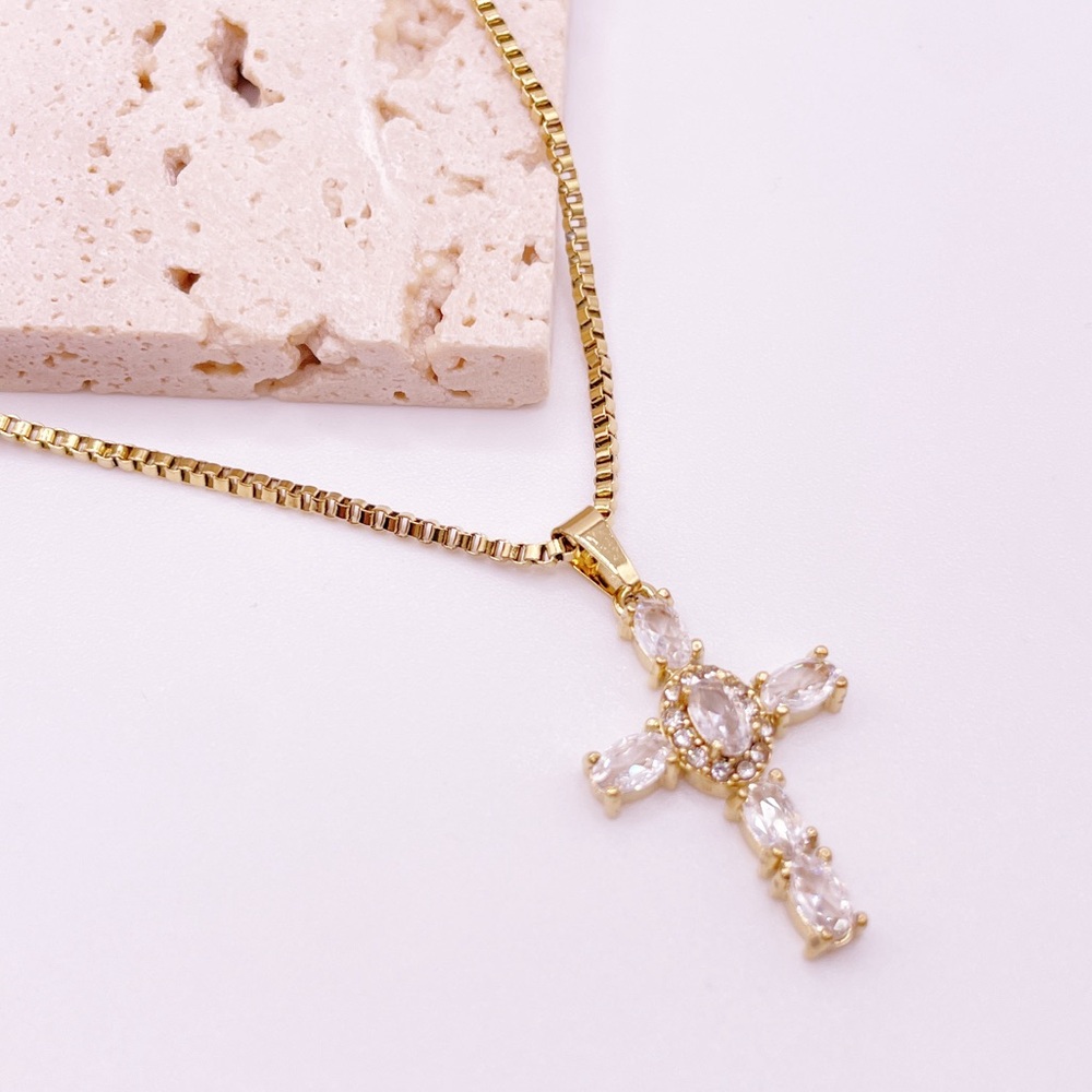 Waterproof Stainless Steel Gold Necklace